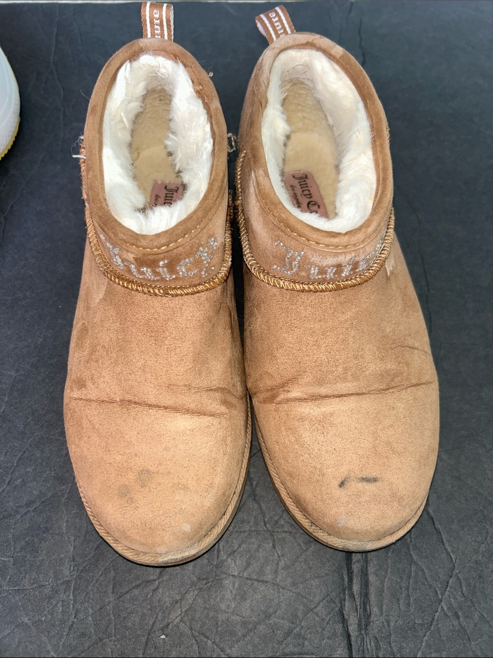 Juicy Couture Short Suede Sherpa Lined Boots Women’s 7.5